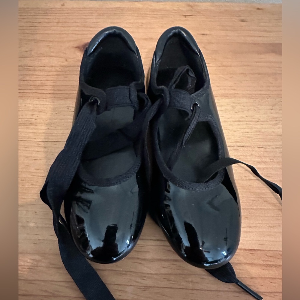 Elegant Black kids tap shoes